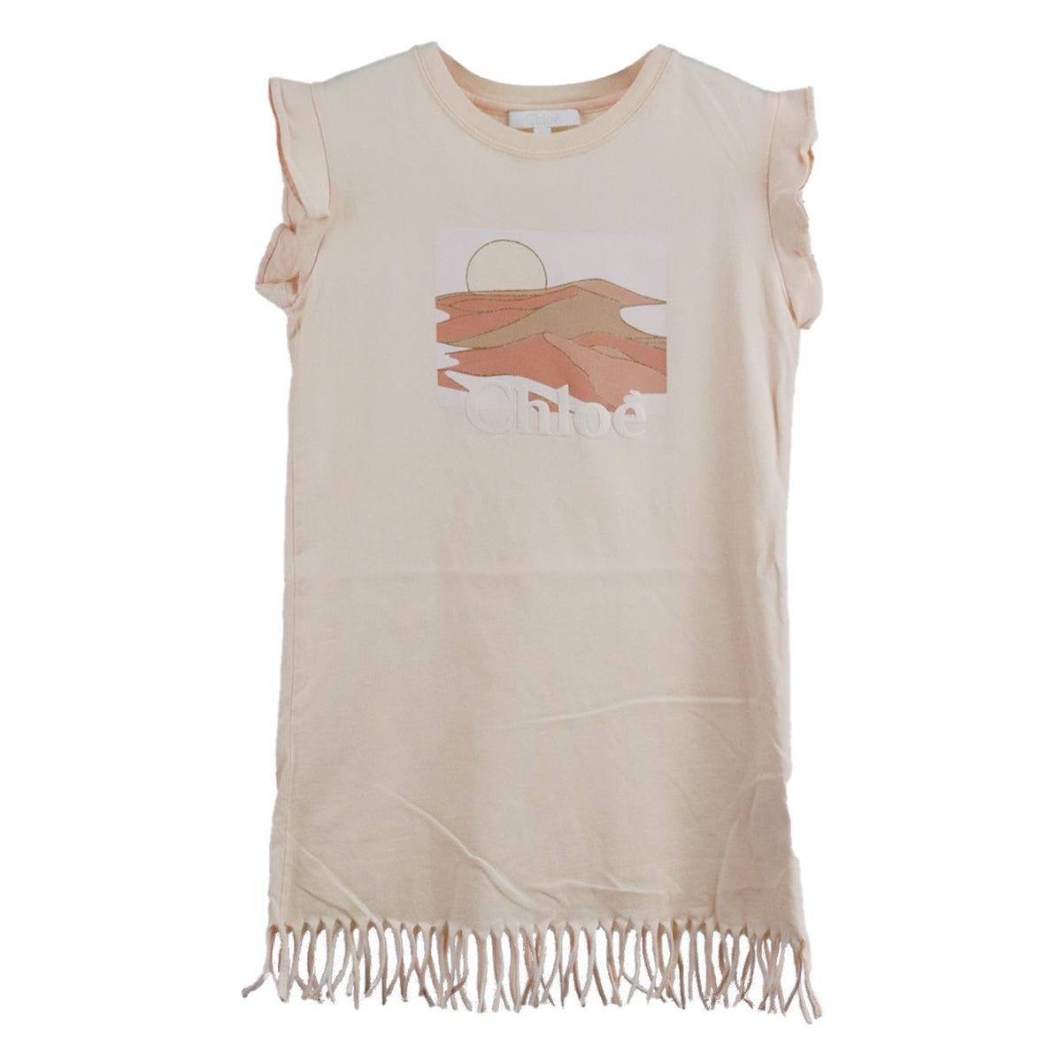 CHLOÉ KIDS GIRLS COTTON DRESS 8 YEARS