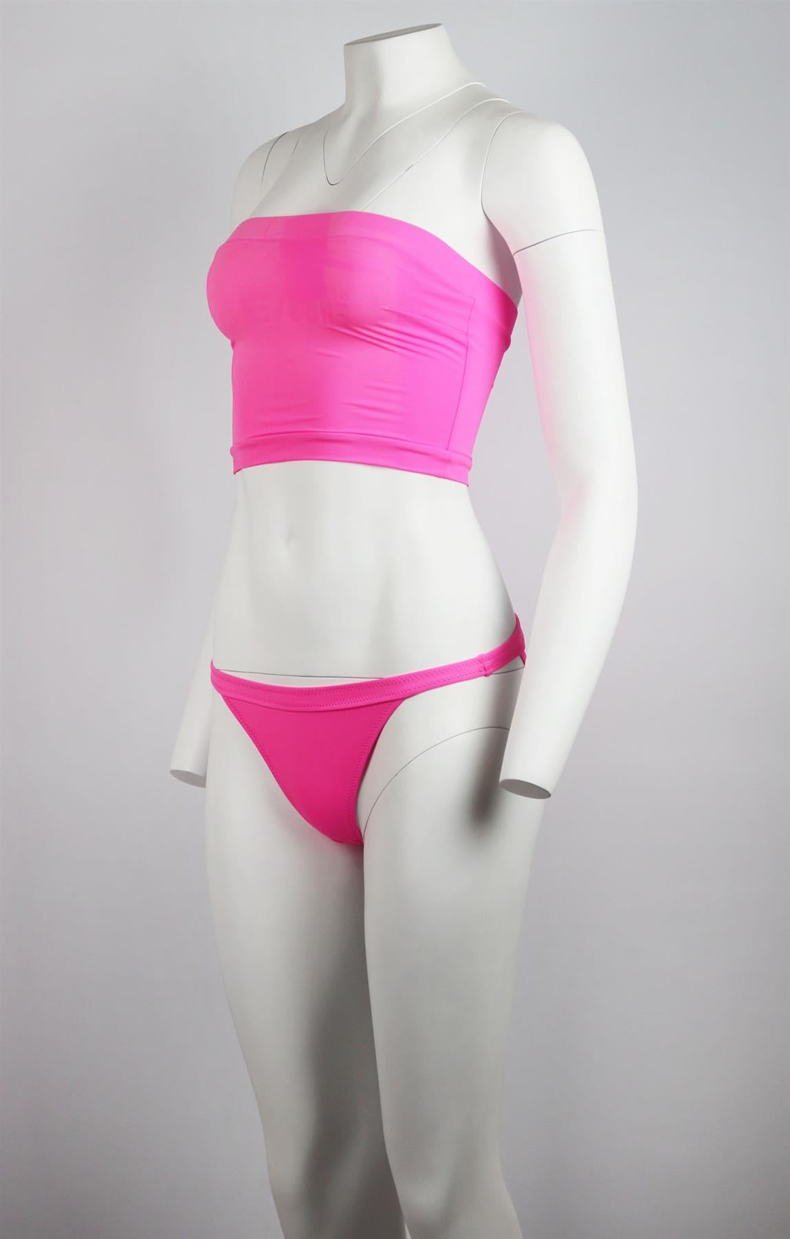 SOLID AND STRIPED + RE/DONE VENICE BANDEAU BIKINI SMALL