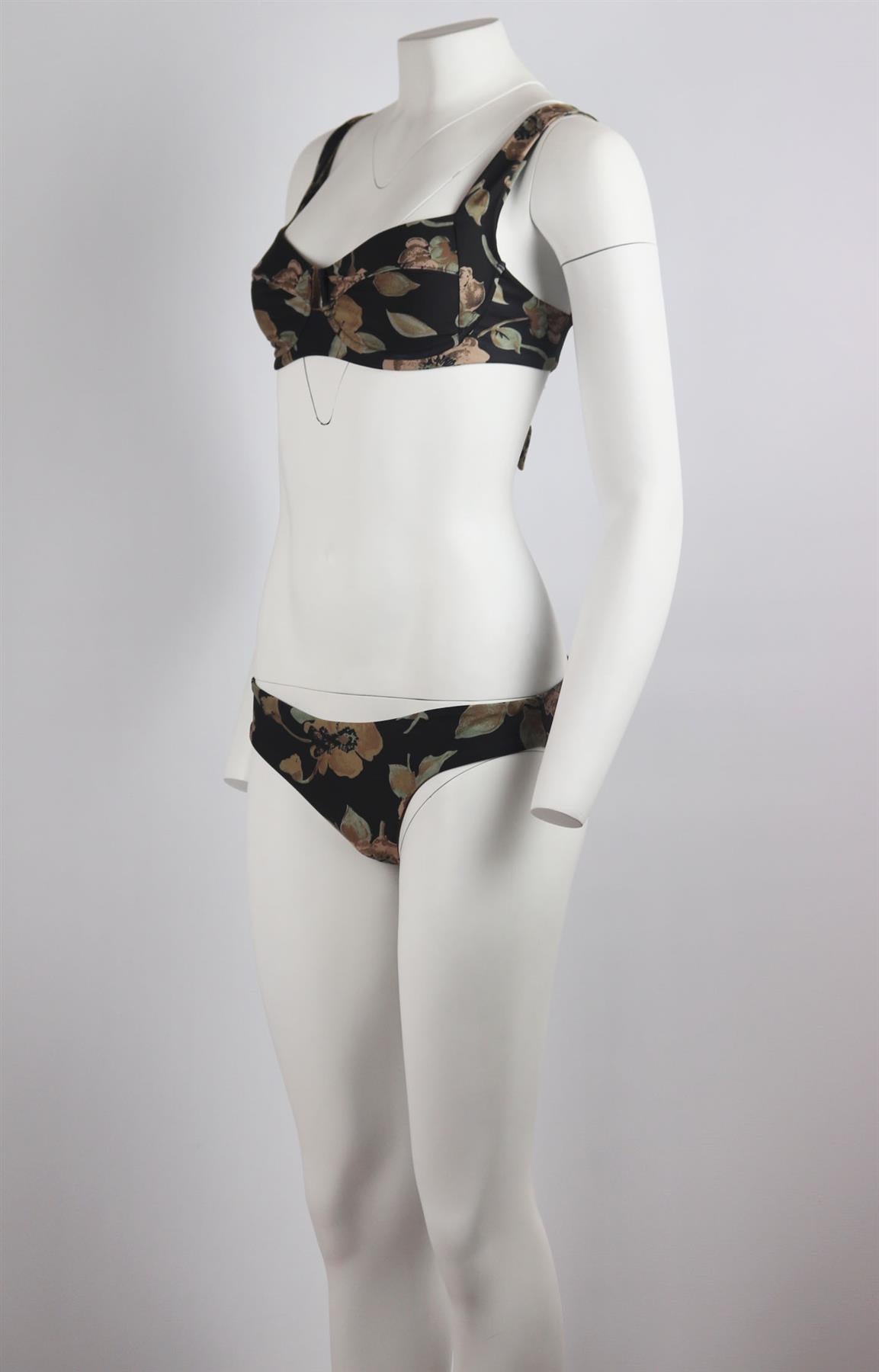 L*SPACE CAMELLIA FLORAL PRINT UNDERWIRED BIKINI LARGE