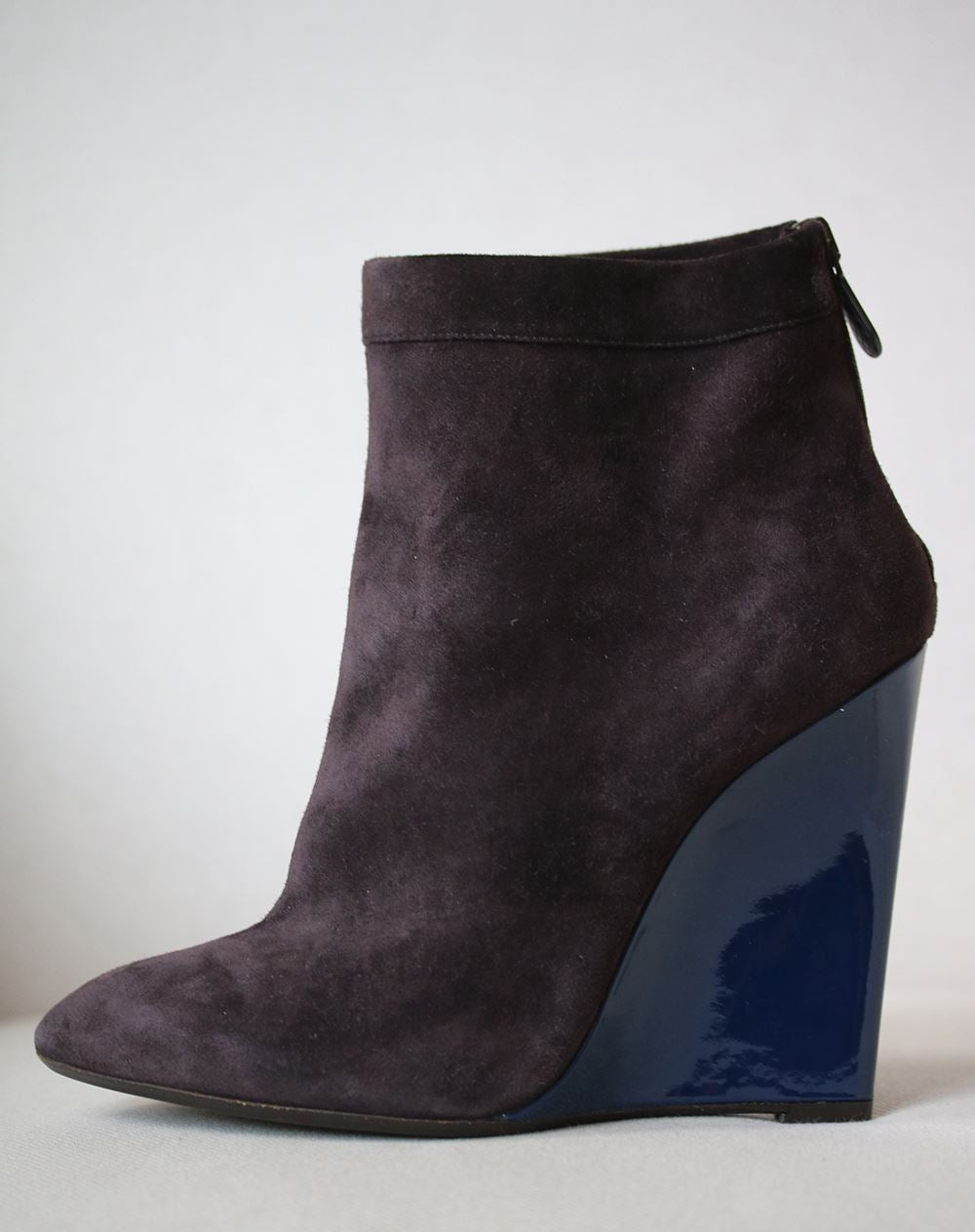 BOTTEGA VENETA SUEDE WEDGE BOOTS EU 39.5 UK 6.5 US 9.5