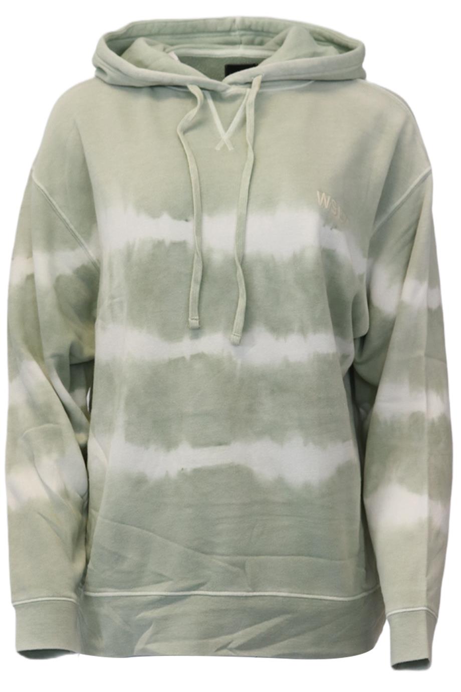 WSLY TIE DYED COTTON JERSEY HOODIE SMALL