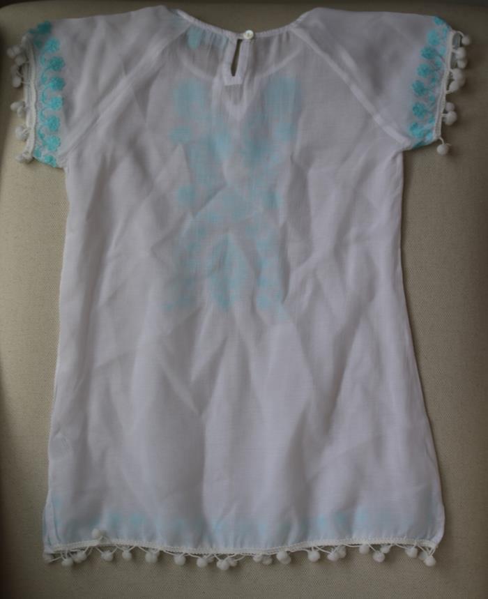 MELISSA ODABASH GIRLS WHITE SOPHIA KAFTAN 4 YEARS