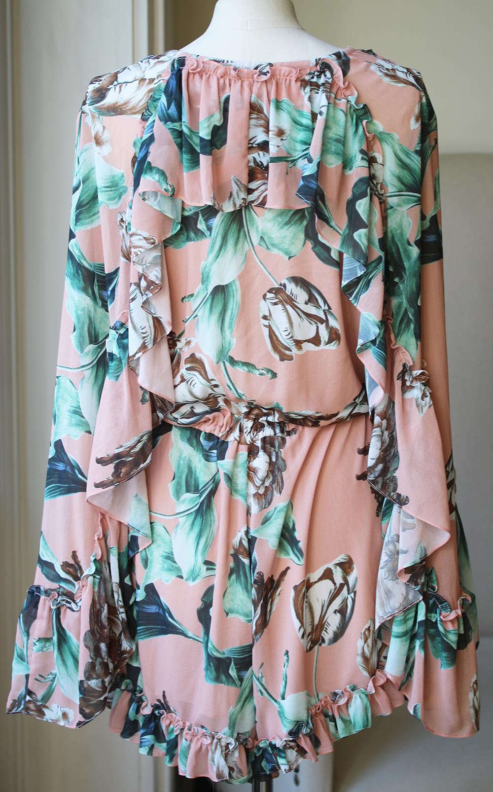 PATBO BOTANICA FLORAL PRINT RUFFLED PLAYSUIT UK 14
