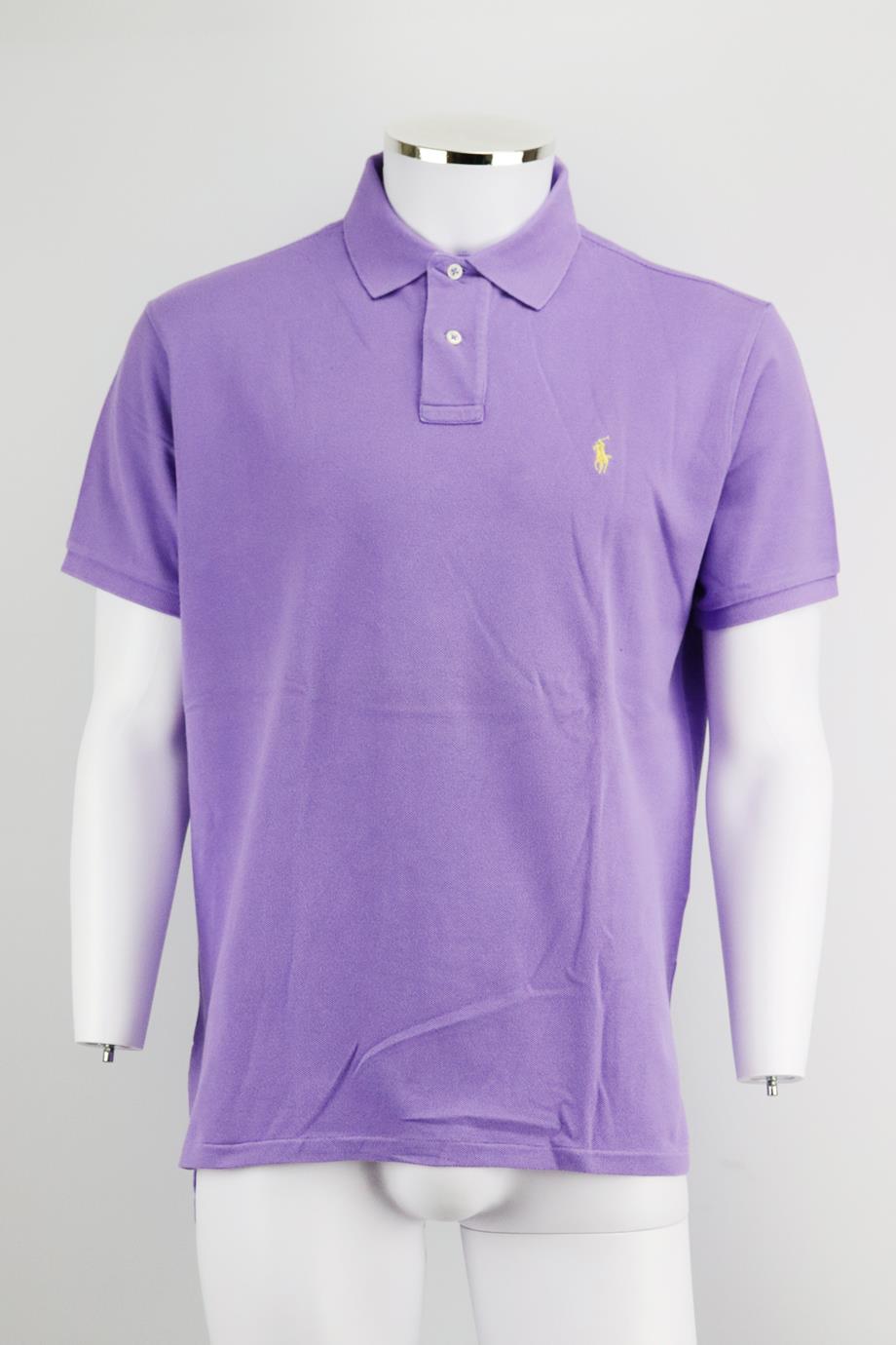 POLO RALPH LAUREN MEN'S CUSTOM FIT COTTON PIQUÉ POLO SHIRT LARGE