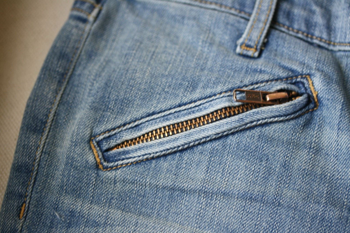 CURRENT ELLIOTT THE SILVERLAKE ZIP BLUE JEANS W27 UK 8/10