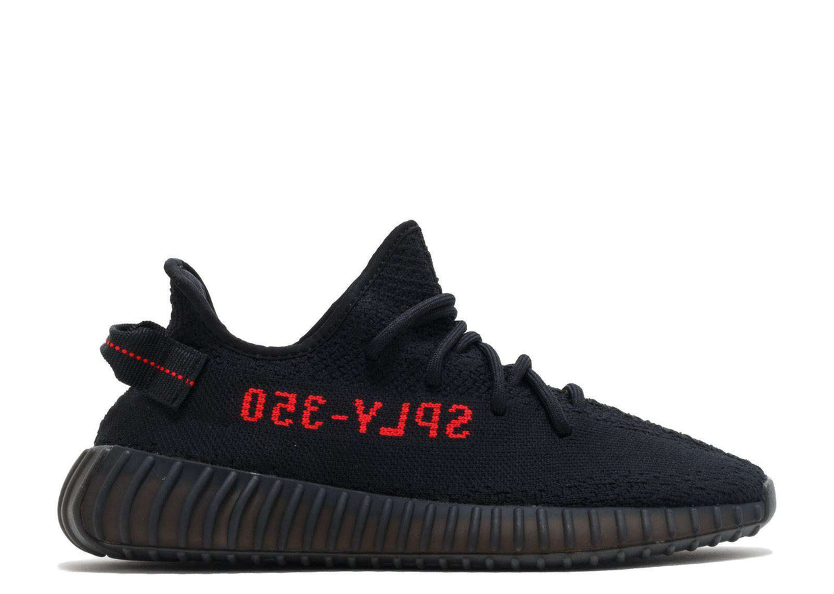 ADIDAS YEEZY BOOST 350 V2 BLACK RED SNEAKERS UK 9 US 9.5 FR 43