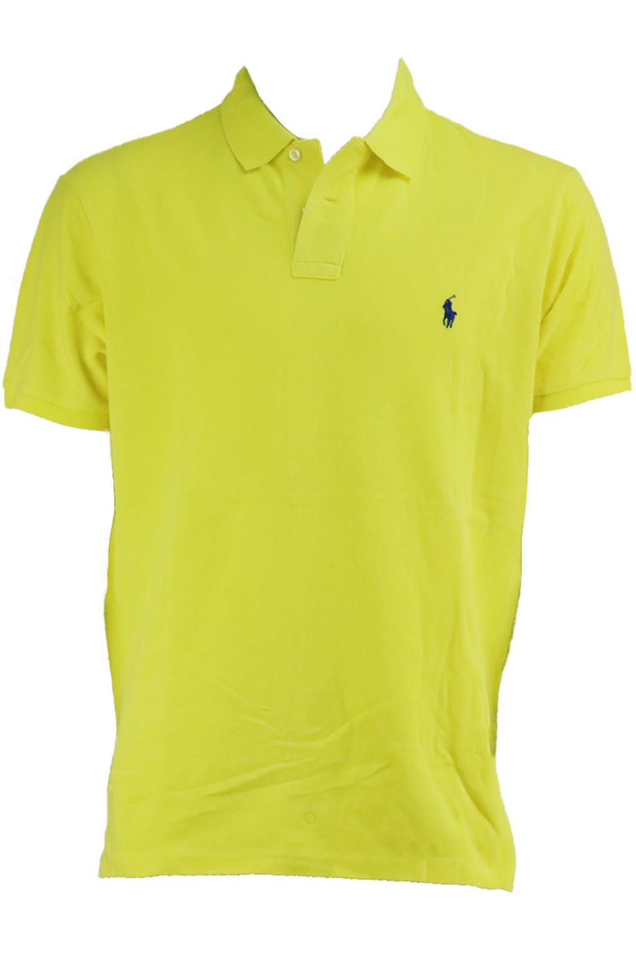 POLO RALPH LAUREN MEN'S CUSTOM FIT COTTON PIQUÉ POLO SHIRT LARGE