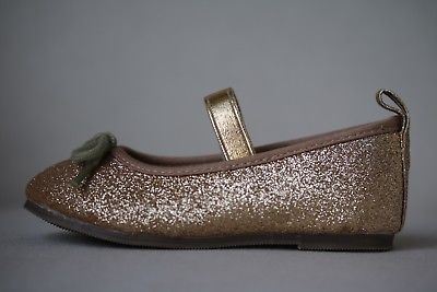 ANGEL'S FACE GIRLS GOLD GLITTER SHOES EU 24 UK 7