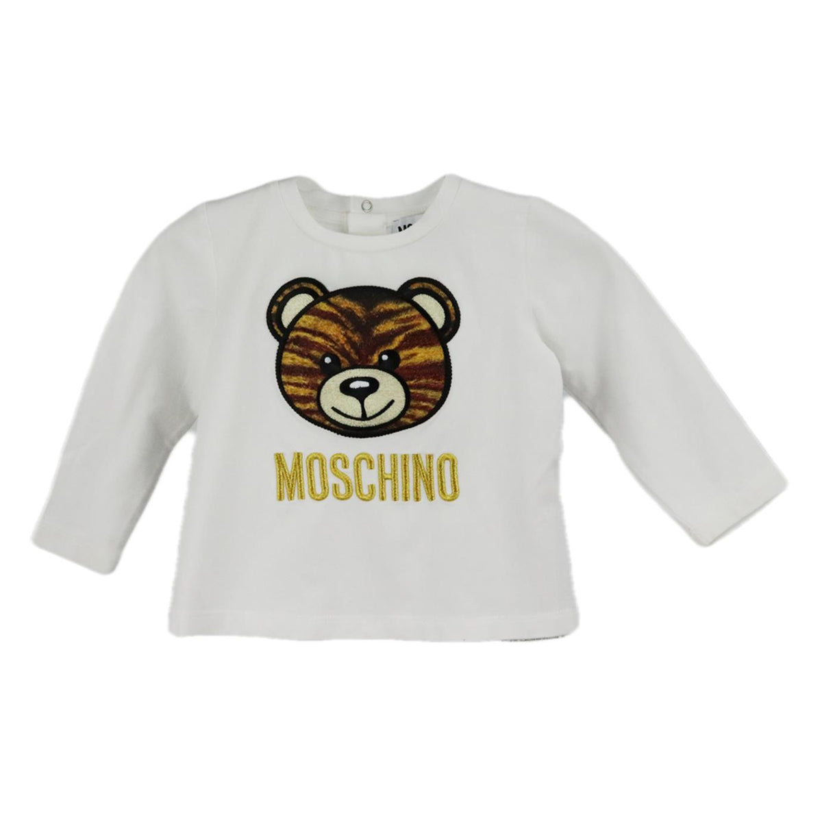 MOSCHINO BABY UNISEX LOGO COTTON TOP 6-9 MONTHS