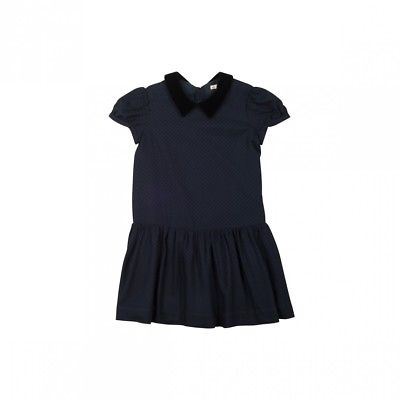 BONPOINT GIRLS NAVY POLKADOT DOLL DRESS 3 YEARS