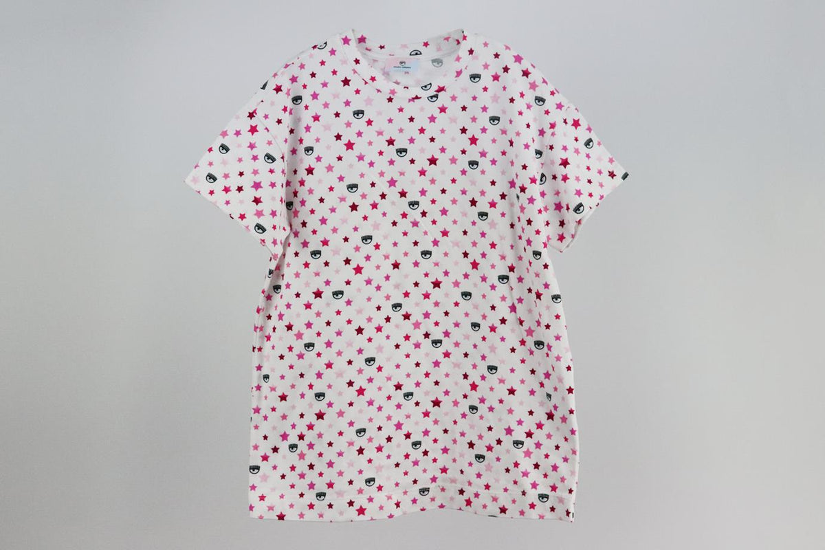 CHIARA FERRAGNI KIDS GIRLS COTTON T-SHIRT 8 YEARS