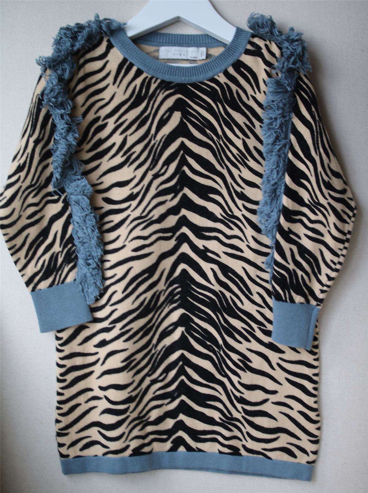 STELLA MCCARTNEY KIDS GIRLS TIGER SWEATER DRESS 4 YEARS