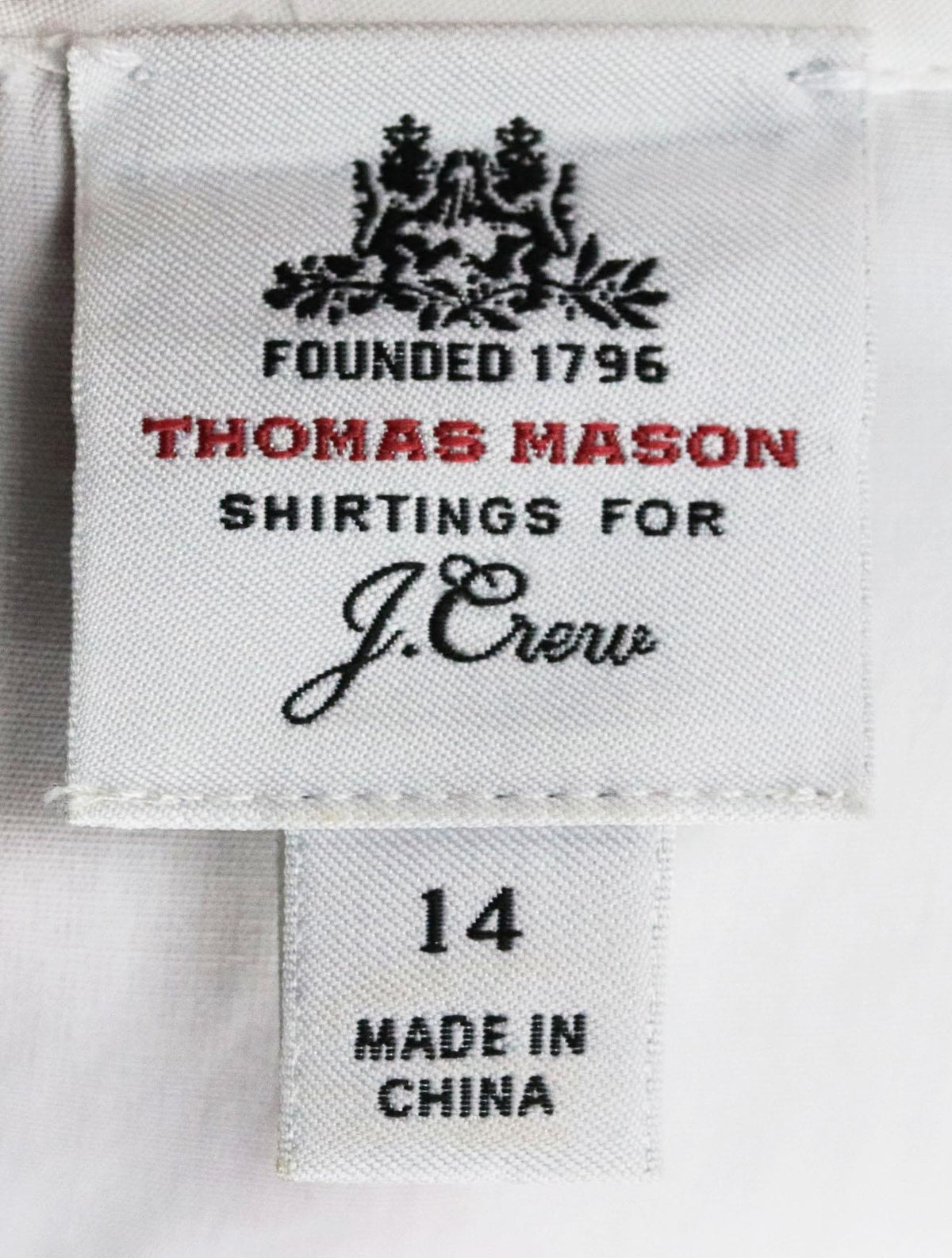 J CREW + THOMAS MASON COTTON POPLIN TOP US 14 UK 18