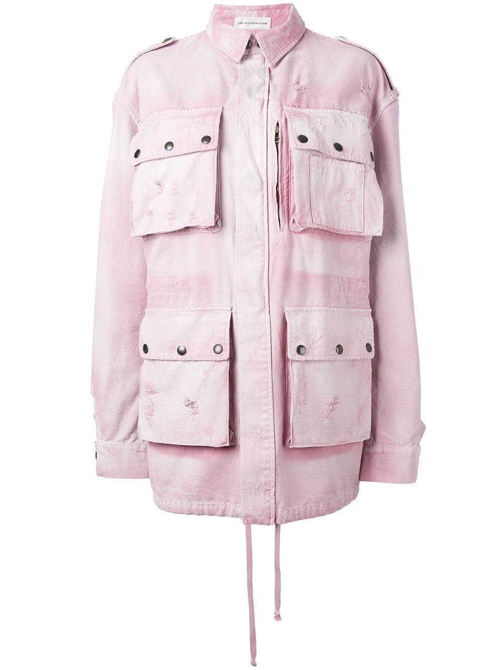 FAITH CONNEXION OVERSIZED COTTON PARKA JACKET SMALL