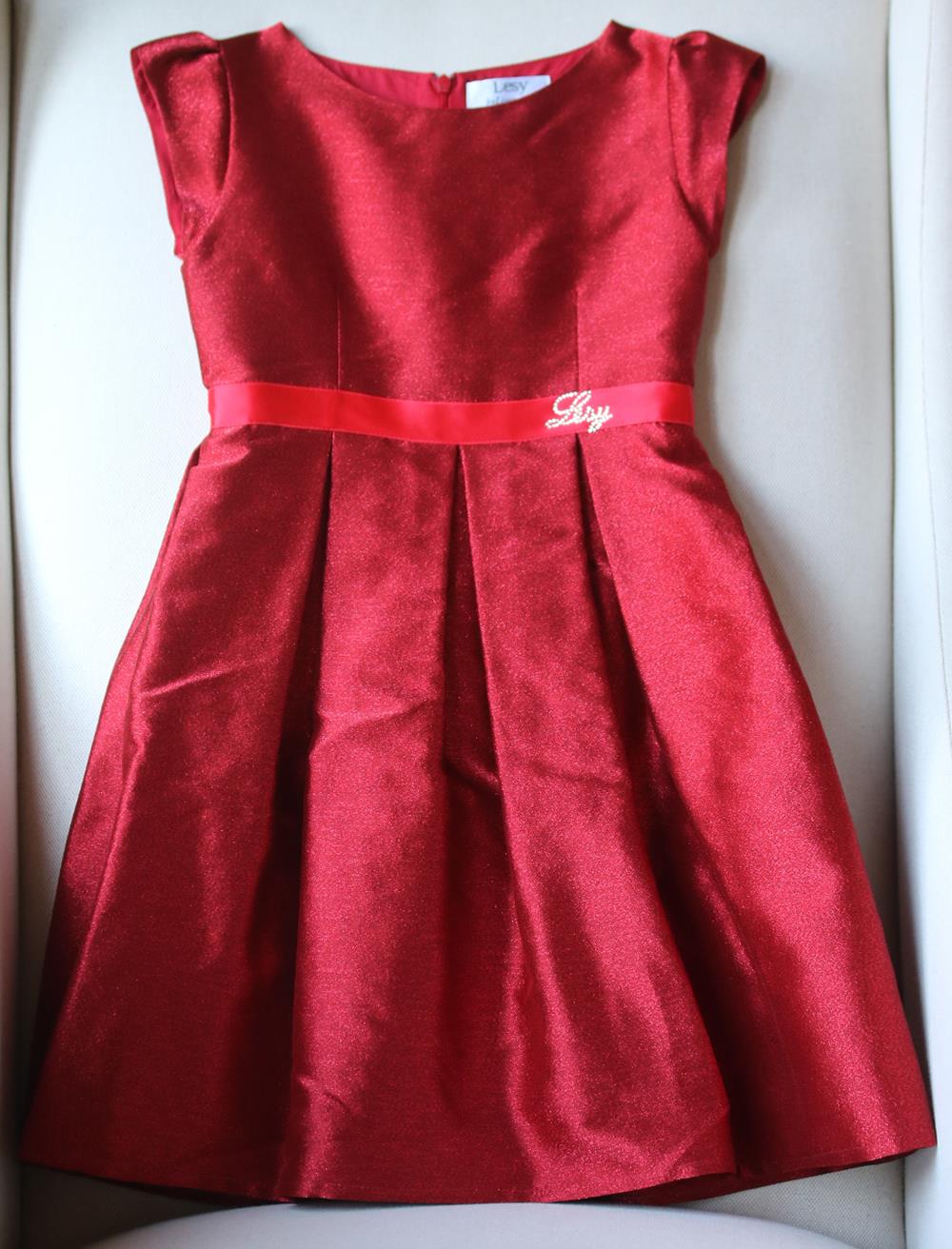 LESY KIDS GIRLS EMBELLISHED BELTED TULLE DRESS 6 YEARS