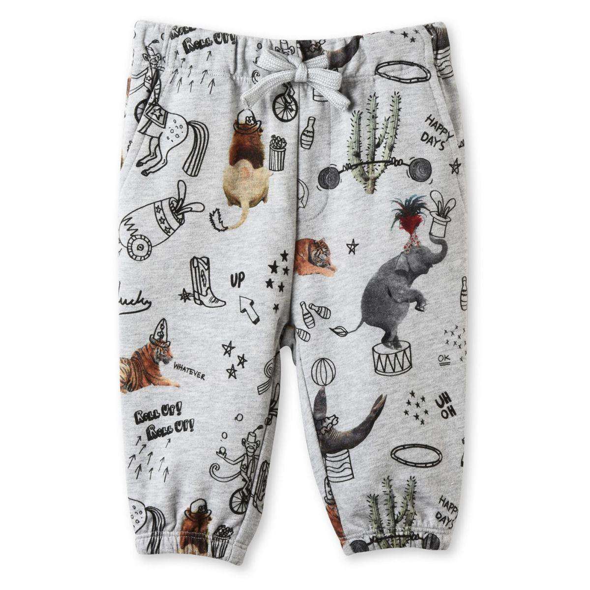 STELLA MCCARTNEY KIDS BABY GREY CIRCUS LOOPIE SWEATPANTS 18 MONTHS