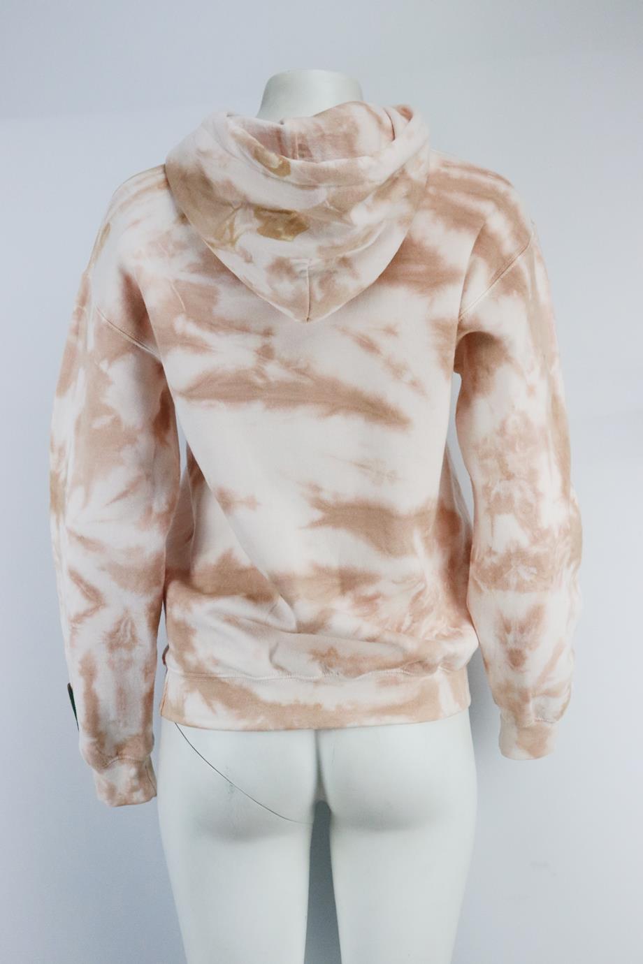 DANZY TIE DYED COTTON JERSEY HOODIE SMALL