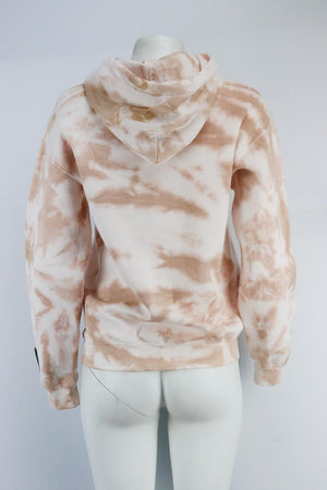 DANZY TIE DYED COTTON JERSEY HOODIE SMALL