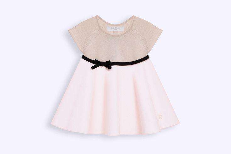 BABY DIOR CASHMERE TRICOT AND CALICO DRESS 18 MONTHS