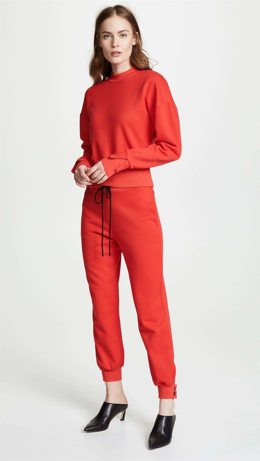 THE RANGE DRAWSTRING COTTON SWEATPANTS LARGE