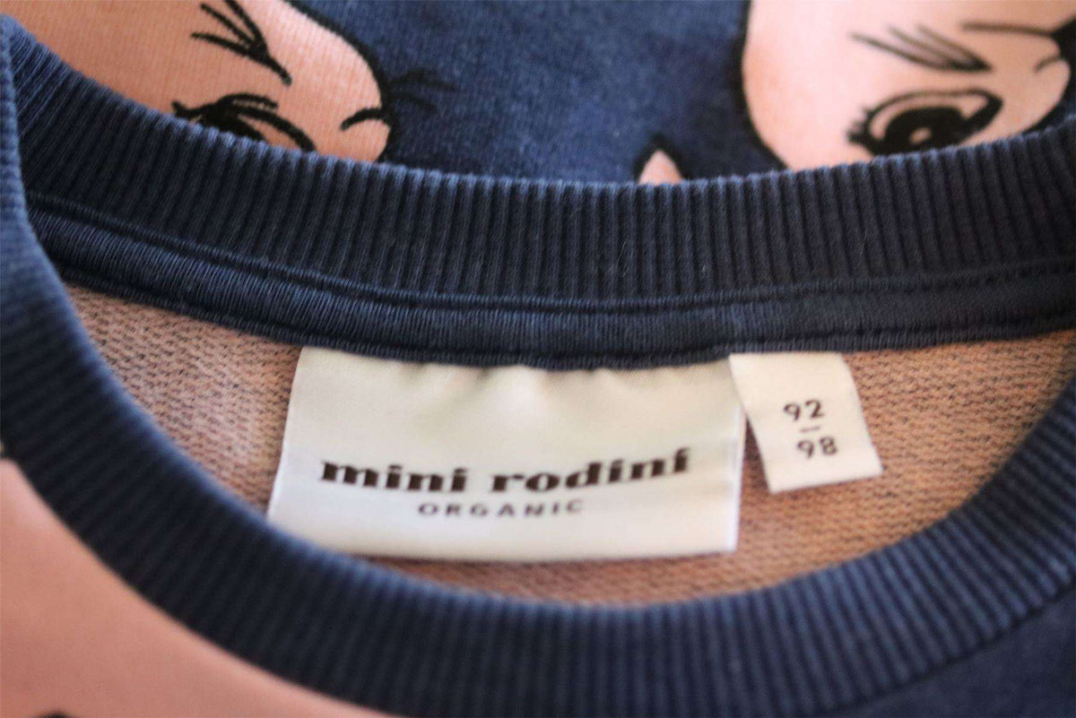 MINI RODINI NAVY BLUE HARE PRINT TRACKSUIT 2-3 YEARS