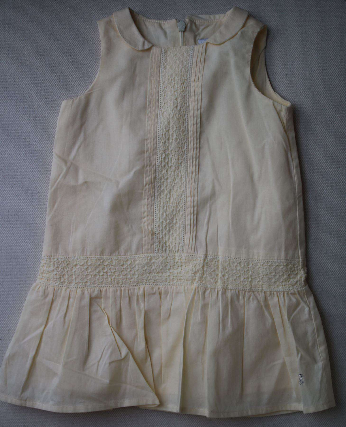 TARTINE ET CHOCOLAT GIRLS PALE YELLOW DRESS 2 YEARS