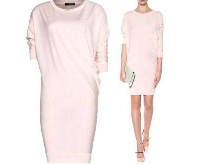 ALEXANDER MCQUEEN ASYMMETRIC WOOL SWEATER DRESS SMALL