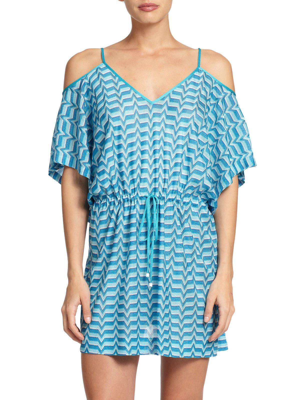 MISSONI MARE CUT OUT KAFTAN COVERUP DRESS IT 42 UK 10