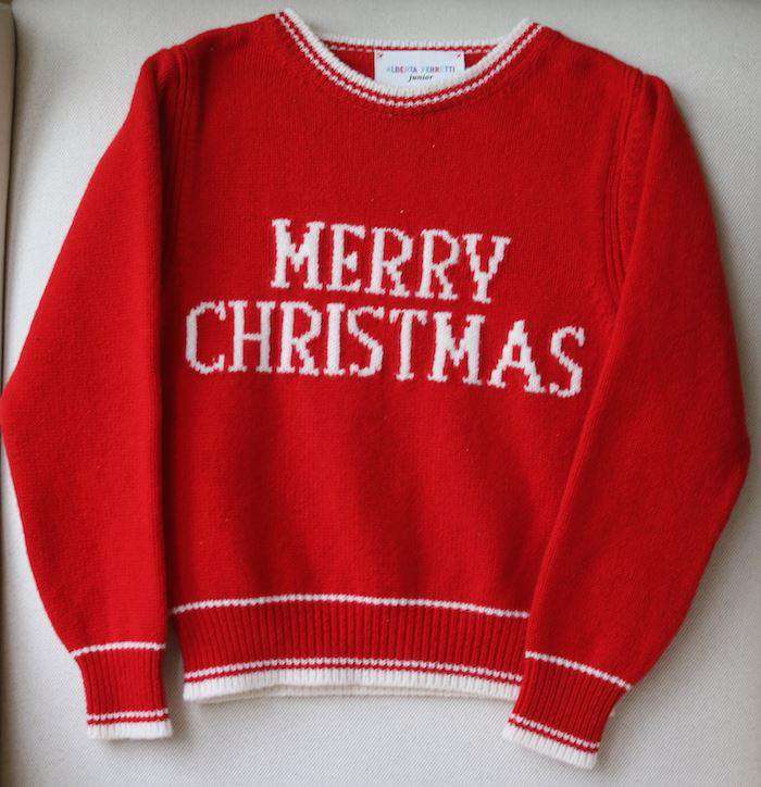 ALBERTA FERRETTI KIDS MERRY CHRISTMAS SWEATER 6 YEARS