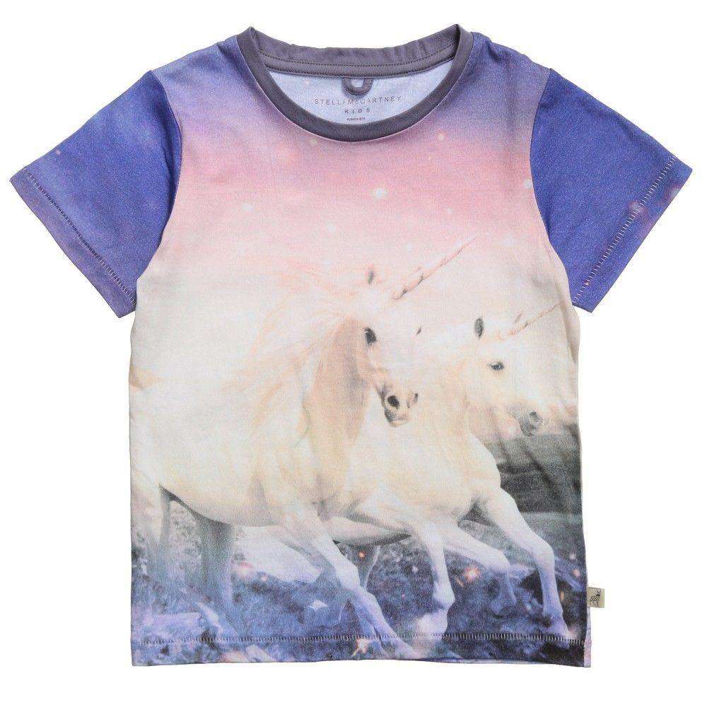 STELLA MCCARTNEY KIDS BABY UNICORN CHUCKLE T-SHIRT 2 YEARS