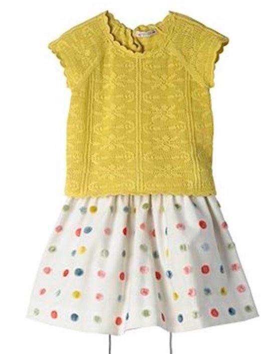 BONPOINT BABY CROCHET YELLOW SWEATER TOP 3 YEARS
