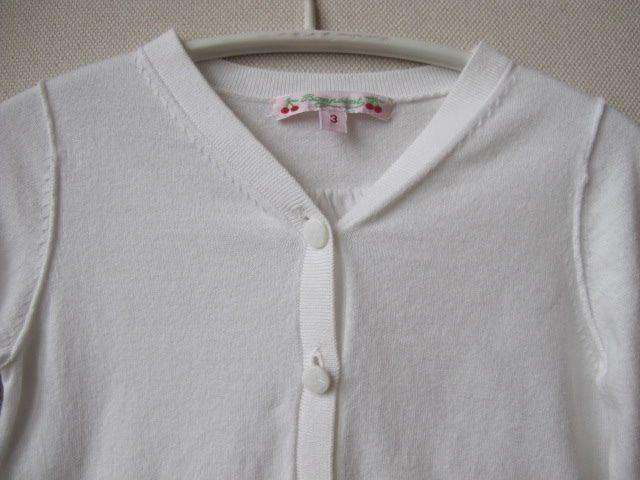 BONPOINT BABY GIRLS IVORY CARDIGAN 3 YEARS