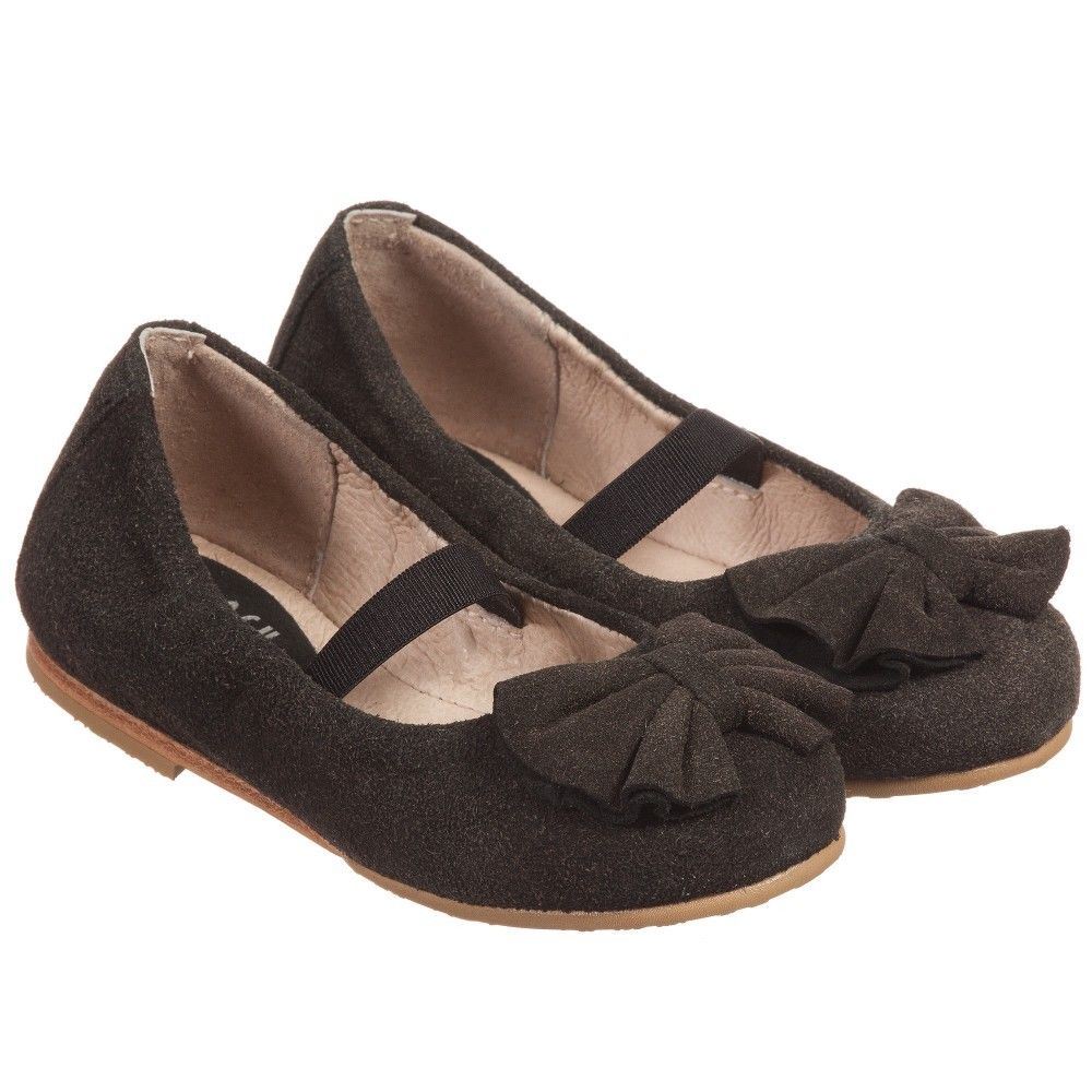 BLOCH BABY GIRLS VITTORIA BLACK SUEDE SHOES EU 22 UK 5