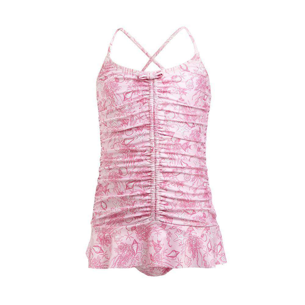 MELISSA ODABASH KIDS POPPY SEALIFE PINK SWIMSUIT 4 YEARS
