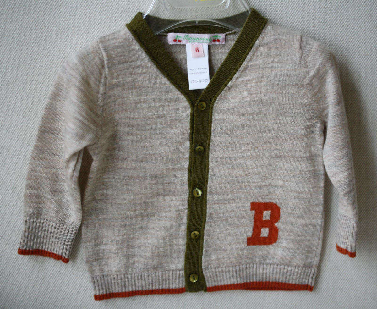 BONPOINT BABY MERINO WOOL B CARDIGAN 6 MONTHS