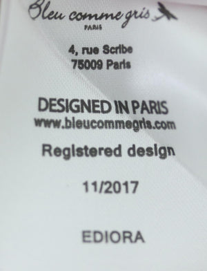 BLEU COMME GRIS KIDS GIRLS EMBROIDERED TULLE DRESS 6 YEARS