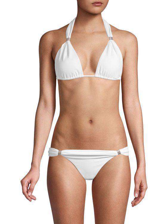 MELISSA ODABASH GRENADA WHITE BIKINI UK 10/14