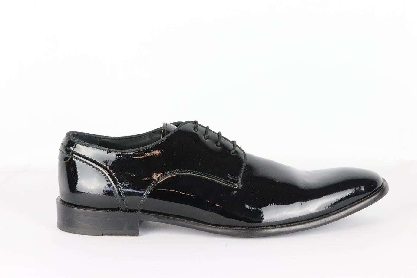 KENNETH COLE MEN'S PATENT LEATHER OXFORD SHOES EU 45.5 UK 11.5 US 12.5