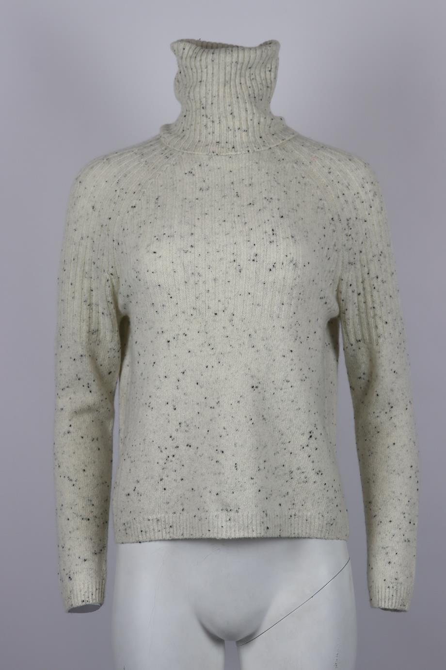 AUTUMN CASHMERE RIBBED CASHMERE TURTLENECK SWEATER XSMALL