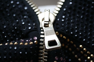 BALMAIN CRYSTAL EMBELLISHED MINI DRESS FR 38 UK 8