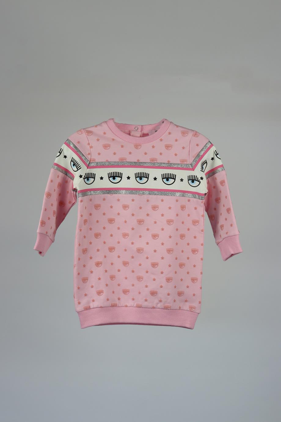 CHIARA FERRAGNI BABY GIRLS COTTON DRESS 18 MONTHS