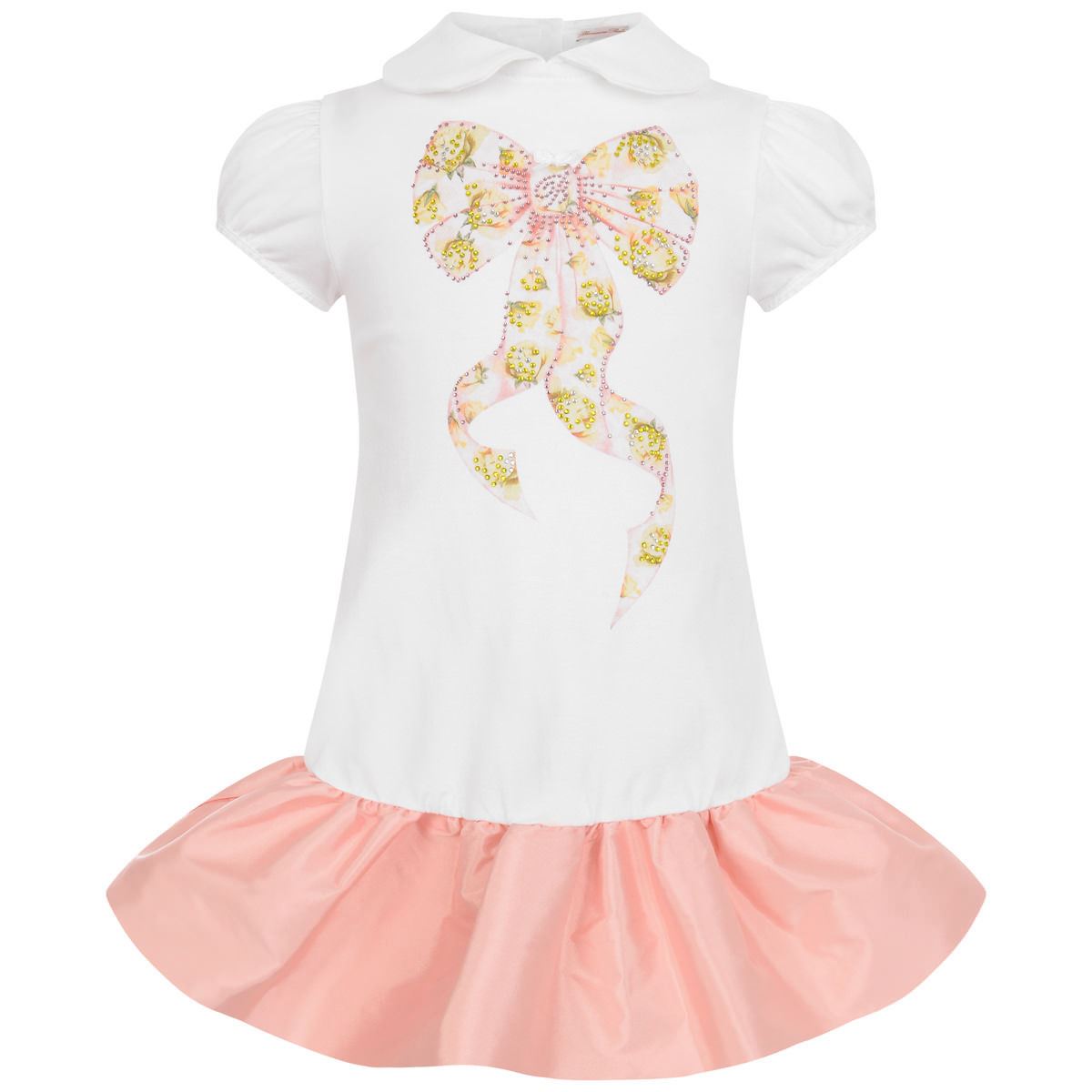 MISS BLUMARINE BABY BOW PRINT DRESS 18 MONTHS