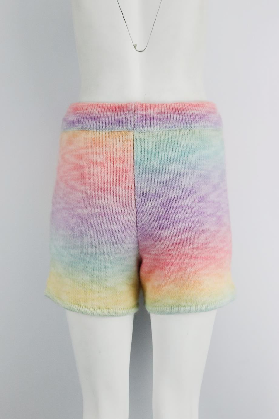 FRANKIES BIKINIS TIE DYED WOOL SHORTS SMALL