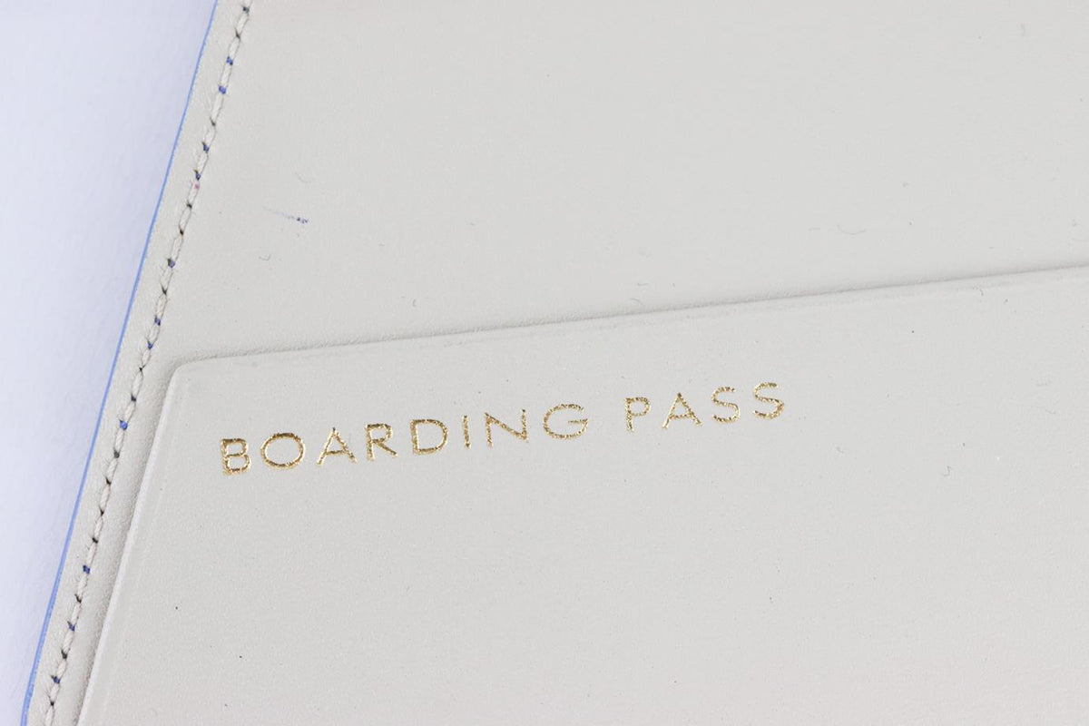 SMYTHSON PERSONALISED PANAMA LEATHER PASSPORT HOLDER