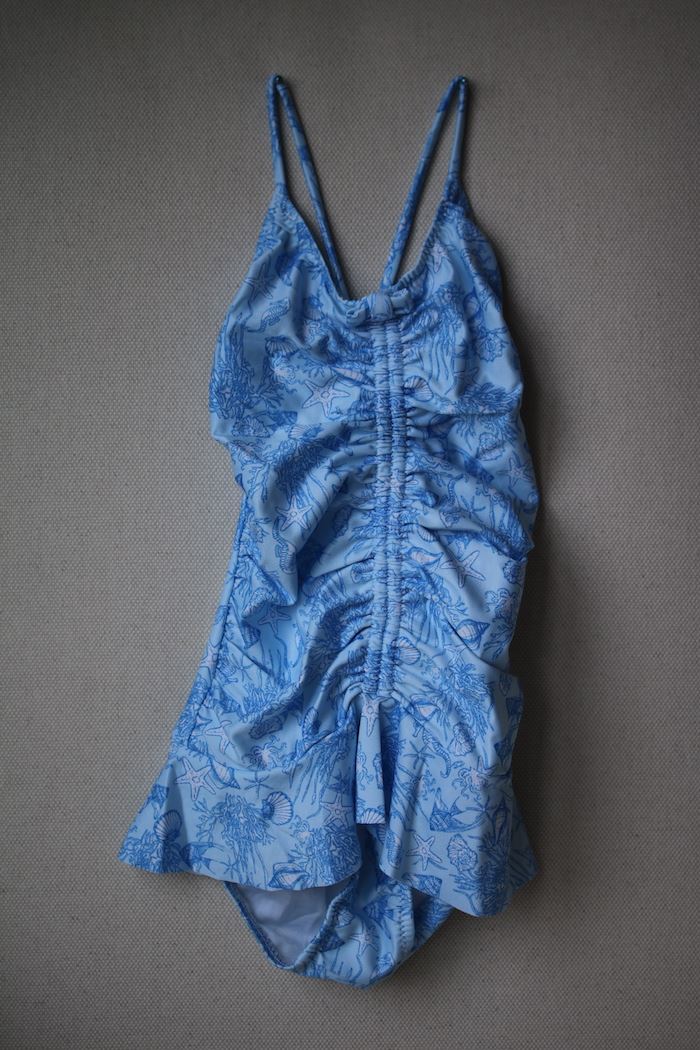MELISSA ODABASH KIDS POPPY SEALIFE BLUE SWIMSUIT 4 YEARS
