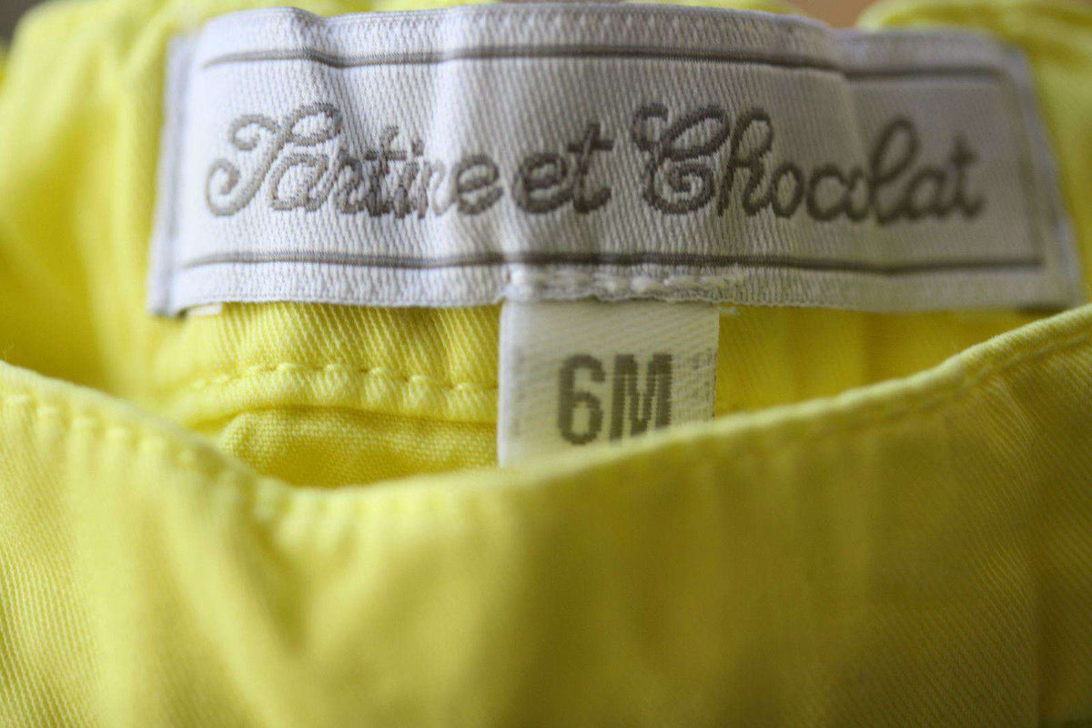 TARTINE ET CHOCOLAT BABY YELLOW TROUSERS 6 MONTHS