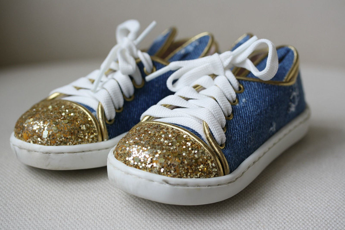 MINNA PARIKKA BABY DENIM BUNNY SNEAKERS SHOES EU 21 UK 4/5