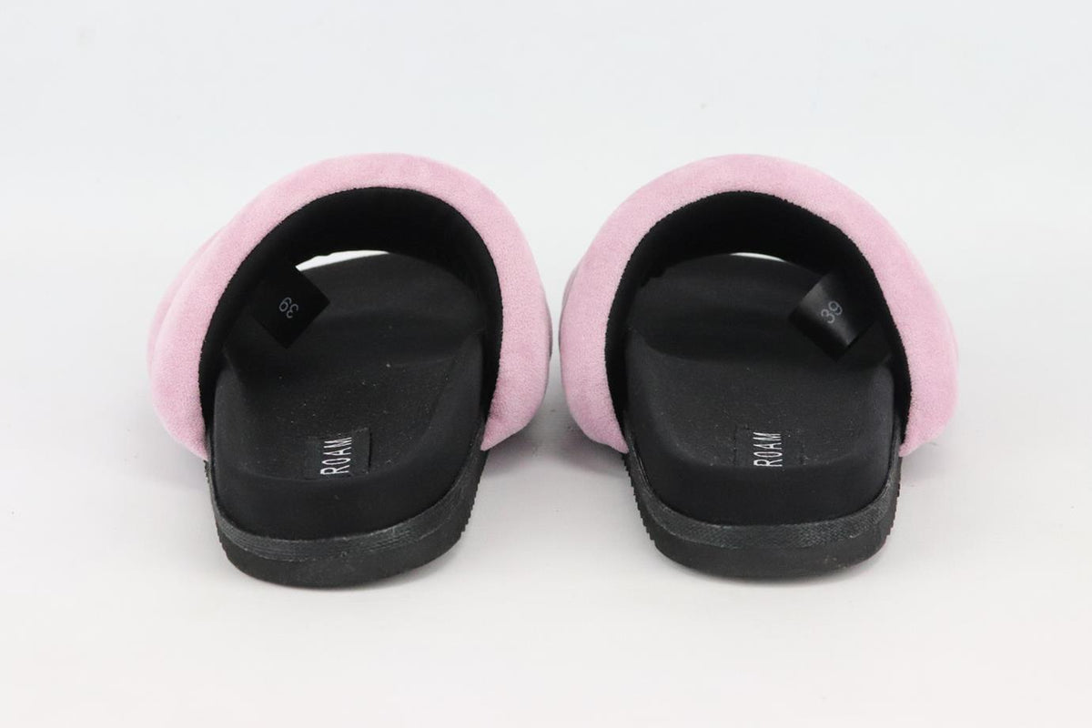 ROAM PADDED VELVET SLIDES EU 39 UK 6 US 9