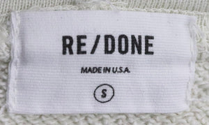 RE/DONE PRINTED COTTON TERRY HOODIE SMALL