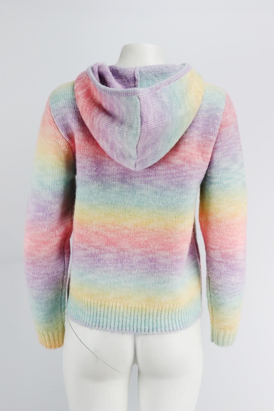 FRANKIES BIKINIS TIE DYED WOOL BLEND HOODIE SMALL